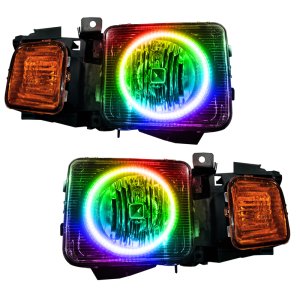 Hummer H3 Headlight Assemblies - ORACLE Lighting - SMD Halo ColorSHIFT w/ 2.0 Controller - `06-`10